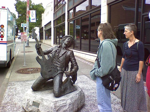 0831071442.jpg - Jimi Hendrix. He was from Seattle and is big there. With good reason.