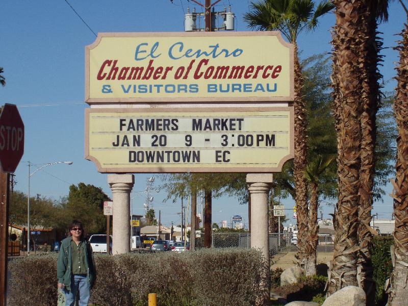 P1220001 El Centro Chamber of Commerce. The town where Petra was born.