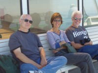 P8300004 Steve, Robin, and Larry chillin' on the ferry