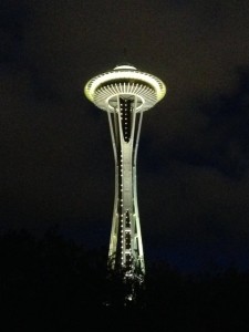 Space Needle at night